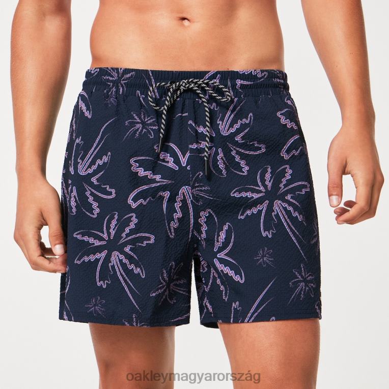 Oakley deco palms rc beachshort 6PVBJ2916 ruhák három vonal tenyér kék