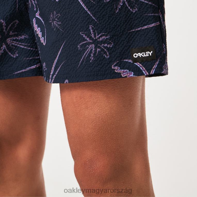 Oakley deco palms rc beachshort 6PVBJ2916 ruhák három vonal tenyér kék