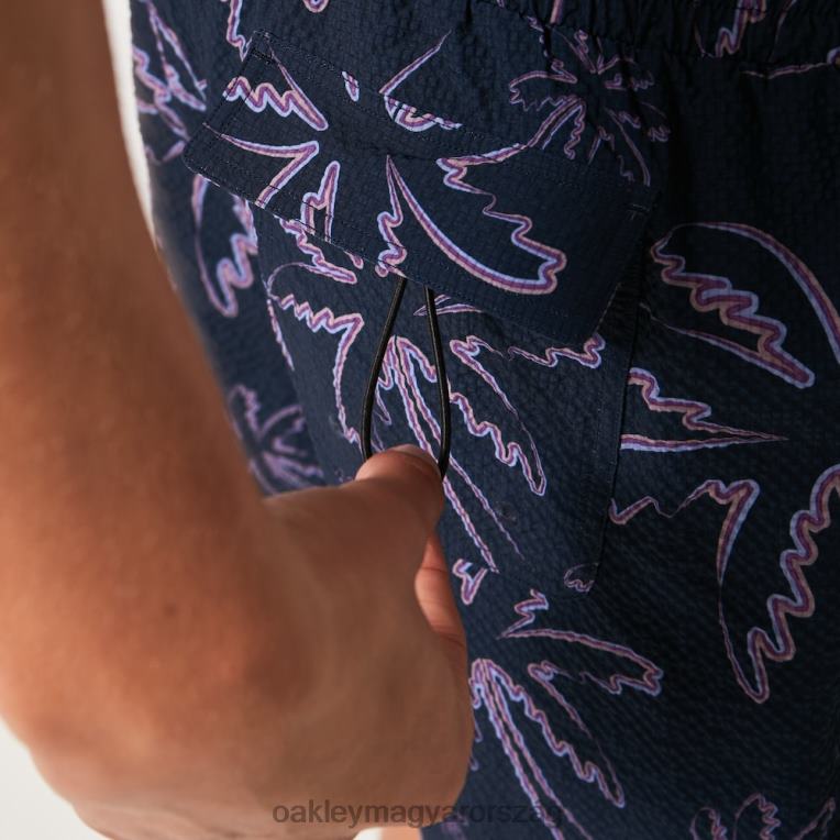 Oakley deco palms rc beachshort 6PVBJ2916 ruhák három vonal tenyér kék