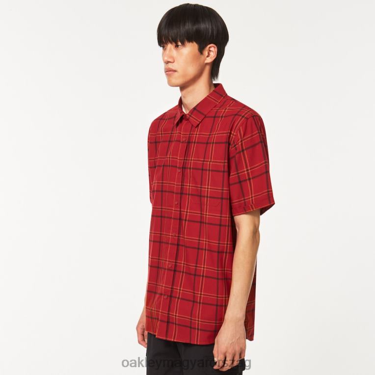 Oakley pacific gomb le ss 6PVBJ2536 ruhák vas vörös csekk