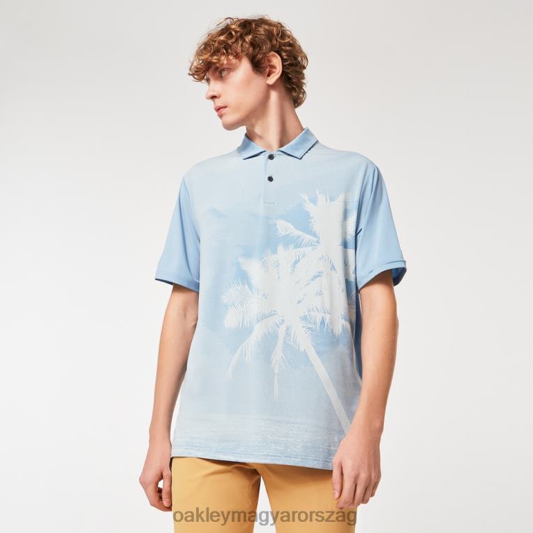 Oakley csökkenti a pólót 6PVBJ2180 ruhák kőmosó kék