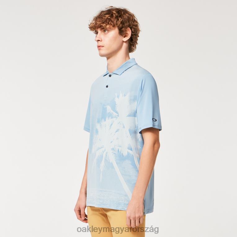 Oakley csökkenti a pólót 6PVBJ2180 ruhák kőmosó kék