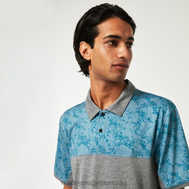 Oakley homoktömb póló 6PVBJ2185 ruhák aurora kék