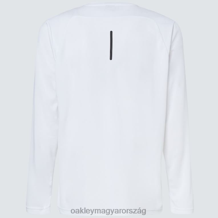 Oakley alapozó edzés hosszú ujjú póló 6PVBJ2409 ruhák fehér