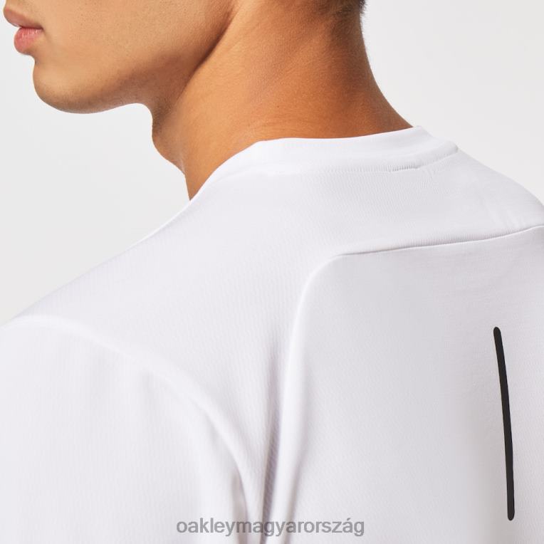 Oakley alapozó edzés hosszú ujjú póló 6PVBJ2409 ruhák fehér