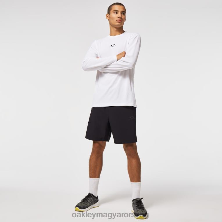 Oakley alapozó edzés hosszú ujjú póló 6PVBJ2409 ruhák fehér