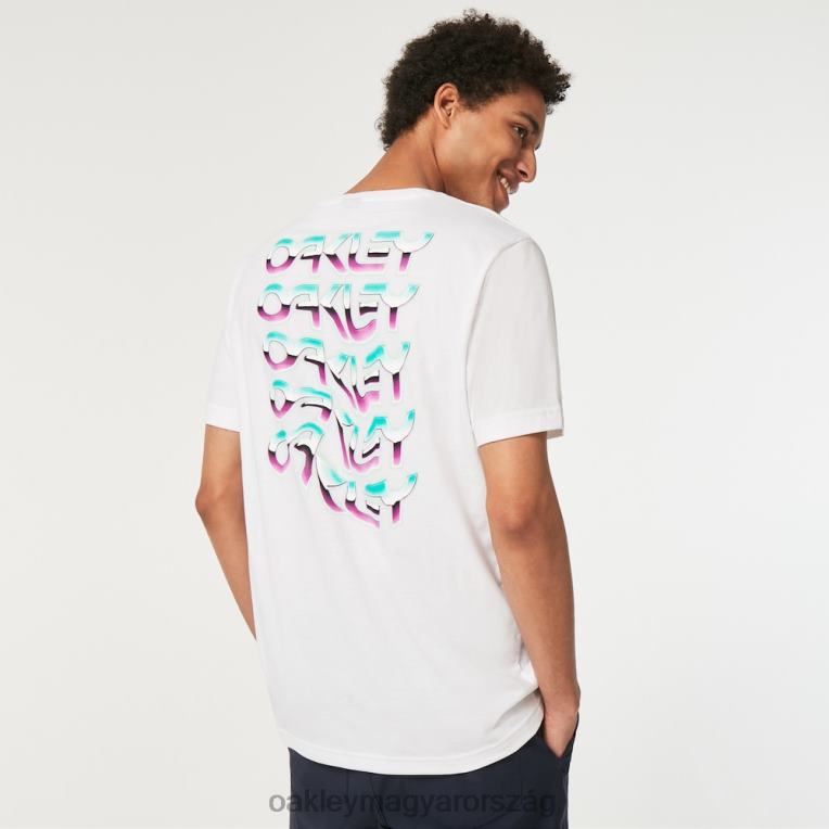 Oakley csavart hullám b1b rc póló 6PVBJ2569 ruhák fehér