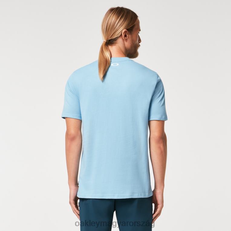 Oakley golf elme póló 6PVBJ2210 ruhák kőmosó kék