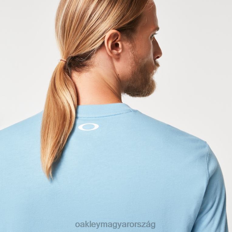 Oakley golf elme póló 6PVBJ2210 ruhák kőmosó kék