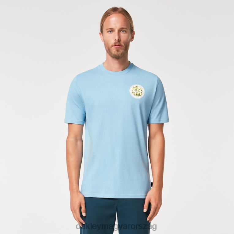 Oakley golf elme póló 6PVBJ2210 ruhák kőmosó kék