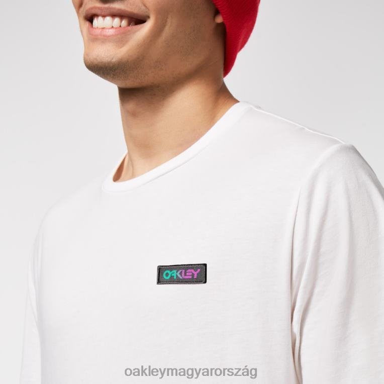 Oakley gradiens b1b patch póló 6PVBJ2456 ruhák fehér