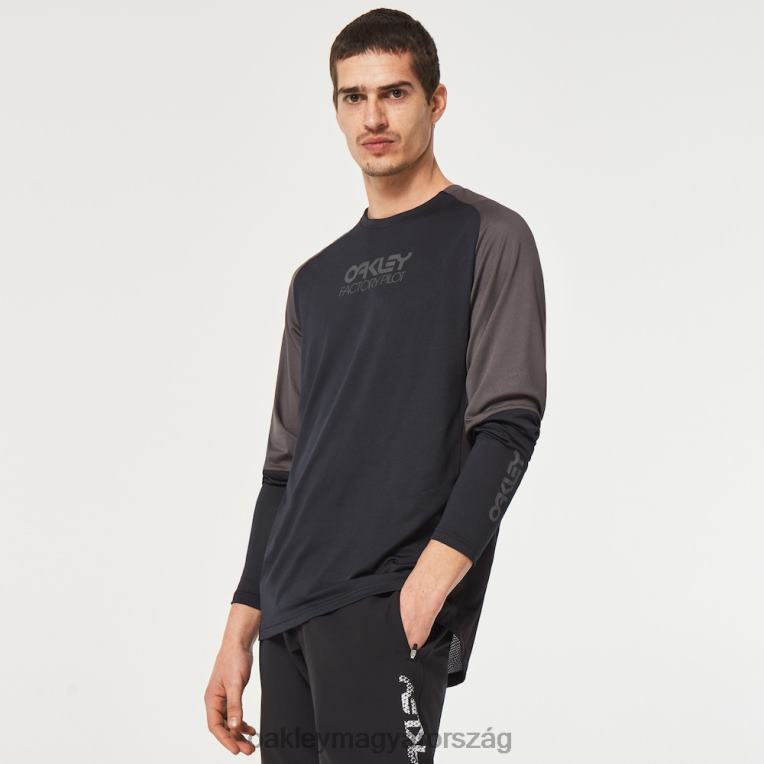Oakley gyári pilóta mtb ls mez ii 6PVBJ2620 ruhák fekete/kovácsolt vas