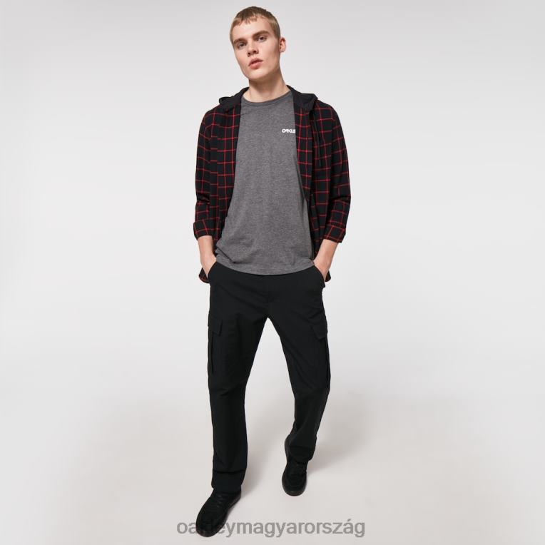 Oakley kapucnis gomb le 6PVBJ2468 ruhák fekete/piros csekk