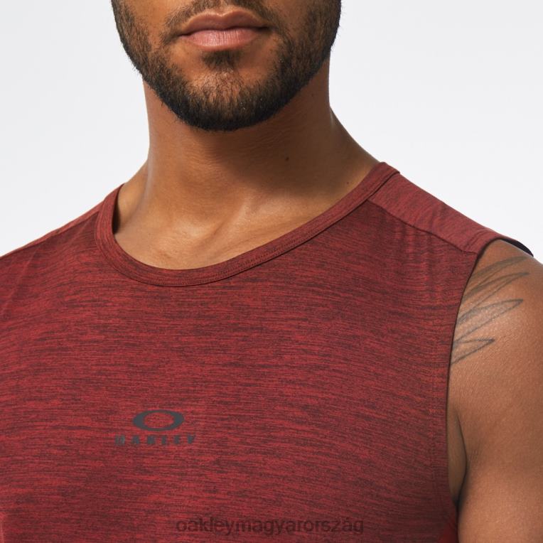 Oakley o fitt rc ujjatlan póló 6PVBJ2127 ruhák vasvörös hanga