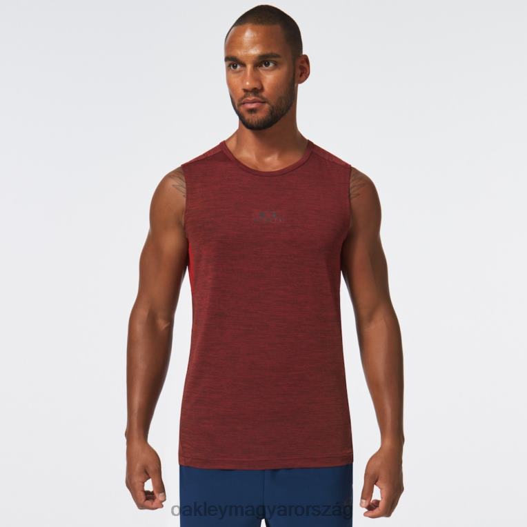 Oakley o fitt rc ujjatlan póló 6PVBJ2127 ruhák vasvörös hanga