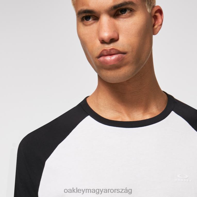 Oakley relax raglan 3/4 póló 6PVBJ2469 ruhák törtfehér/fekete