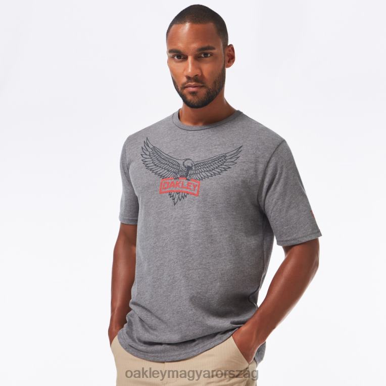 Oakley si eagle tab tee 6PVBJ2483 ruhák sportos hangaszürke