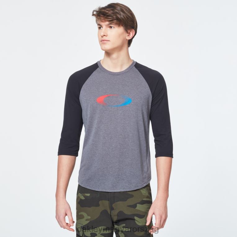 Oakley usa gradiens ellipszis 3/4 póló 6PVBJ2404 ruhák új sportos szürke