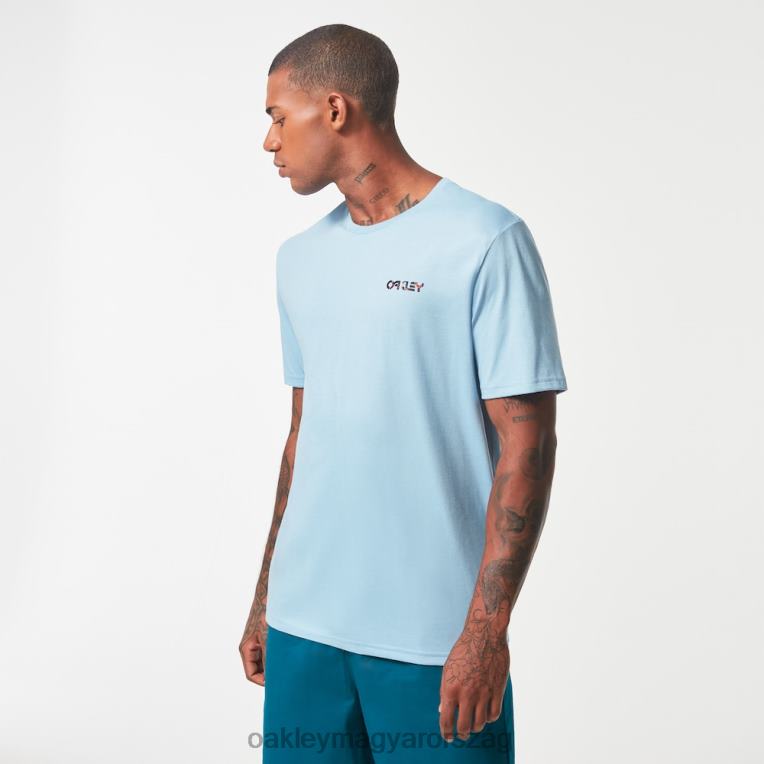 Oakley wynwood bark rc póló 6PVBJ2108 ruhák kőmosó kék