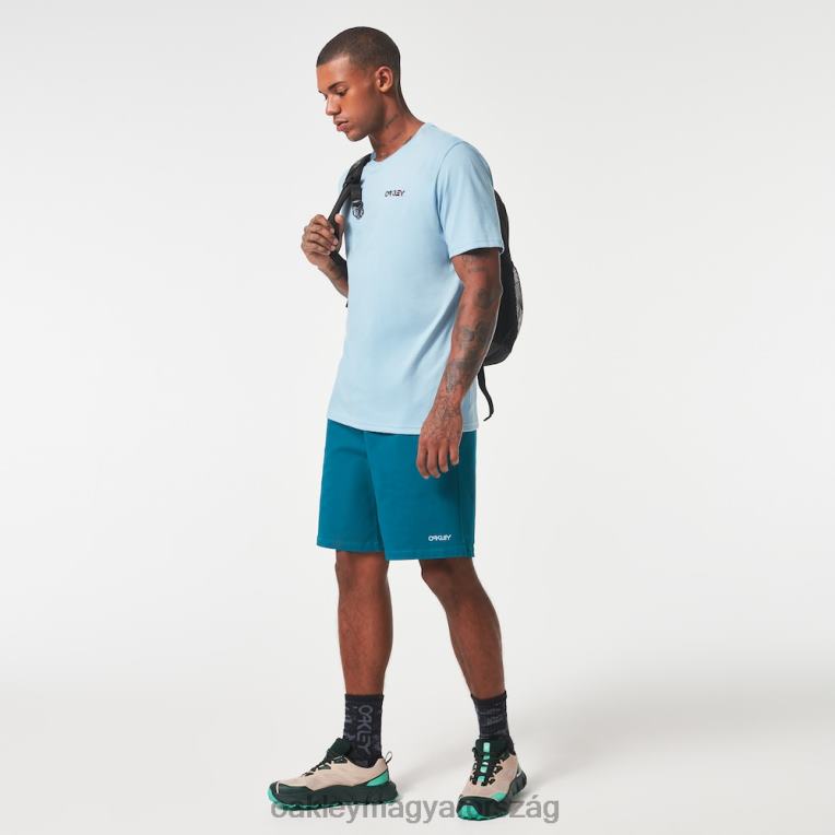 Oakley wynwood bark rc póló 6PVBJ2108 ruhák kőmosó kék