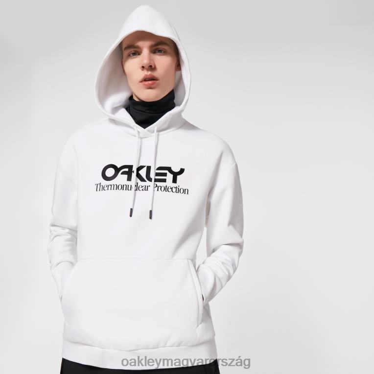 Oakley Rider hosszú 2.0 kapucnis pulcsi 6PVBJ2454 ruhák fehér fekete