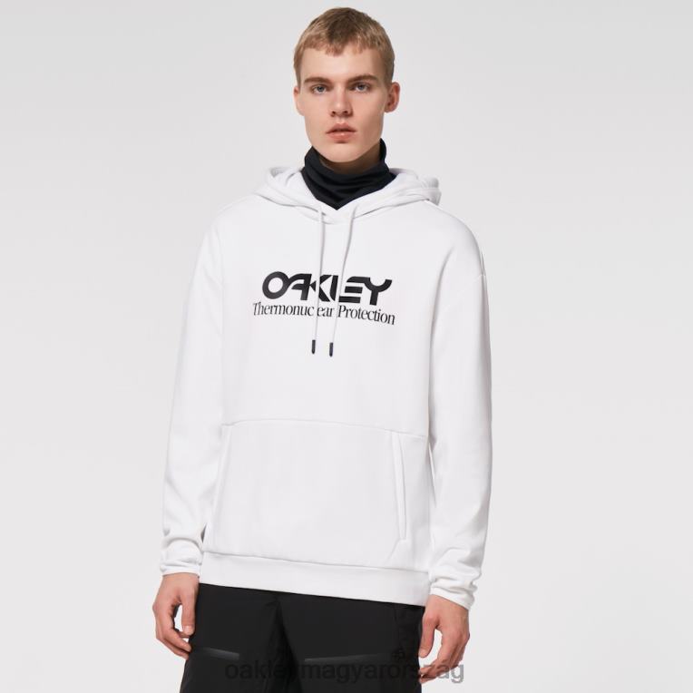 Oakley Rider hosszú 2.0 kapucnis pulcsi 6PVBJ2454 ruhák fehér fekete