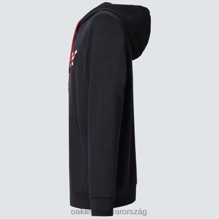 Oakley teddy teljes cipzáras kapucnis pulcsi 6PVBJ2507 ruhák fekete/amerikai zászló