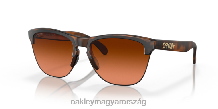 Oakley békabőrök lite 6PVBJ214 szemüveg prizm barna gradiens lencsék, matt barna teknős váz