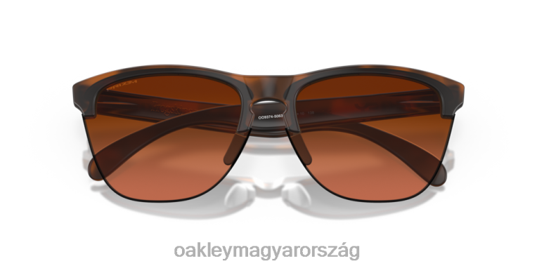 Oakley békabőrök lite 6PVBJ214 szemüveg prizm barna gradiens lencsék, matt barna teknős váz