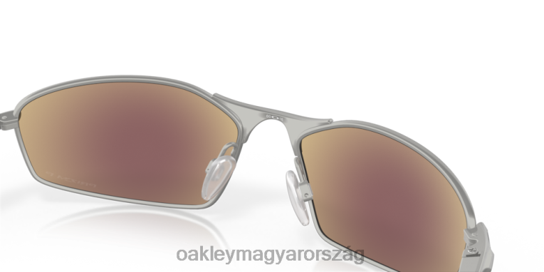 Oakley darukar 6PVBJ365 szemüveg prizm zafír polarizált lencsék, szatén króm keret