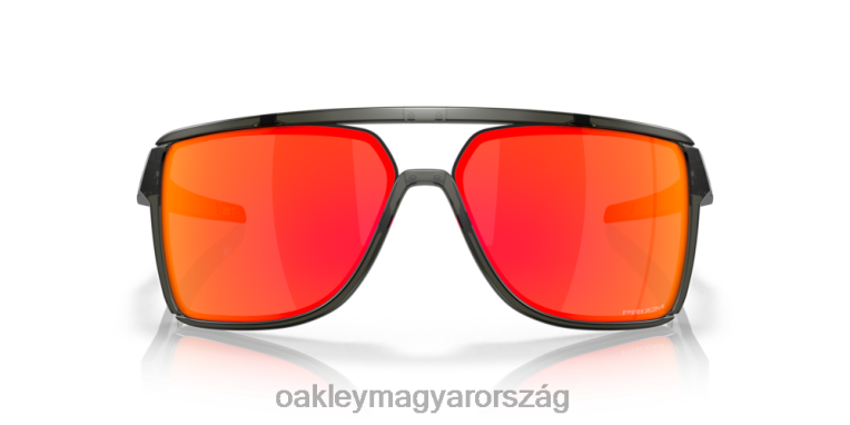 Oakley kastély 6PVBJ210 szemüveg prizm rubin lencsék, matt szürke füstkerettel