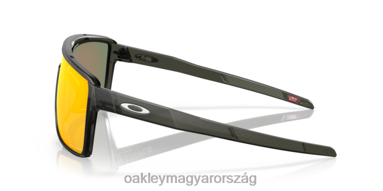 Oakley kastély 6PVBJ210 szemüveg prizm rubin lencsék, matt szürke füstkerettel