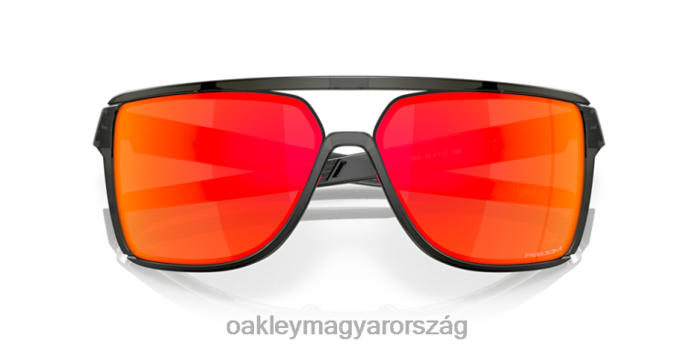 Oakley kastély 6PVBJ210 szemüveg prizm rubin lencsék, matt szürke füstkerettel