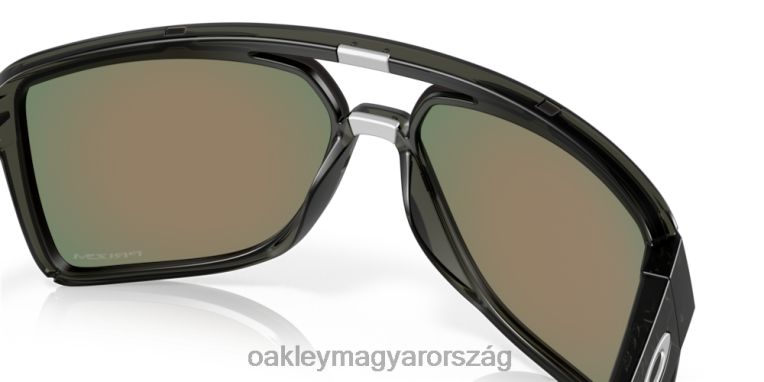 Oakley kastély 6PVBJ210 szemüveg prizm rubin lencsék, matt szürke füstkerettel