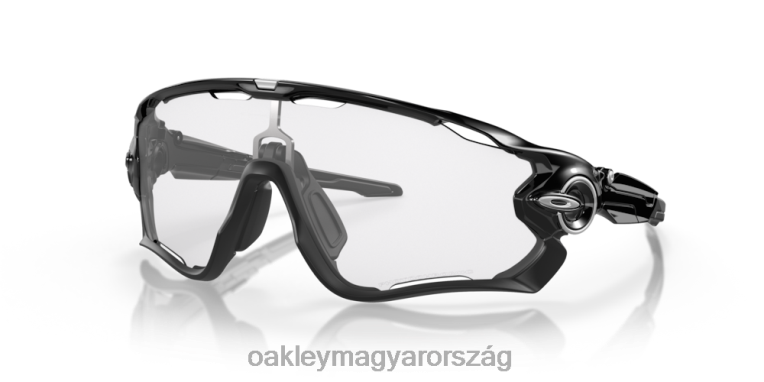 Oakley állkapocstörő 6PVBJ400 szemüveg átlátszó vagy fekete irídium fotokróm lencsék, polírozott fekete keret