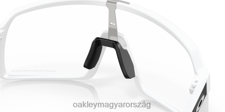 Oakley sutro 6PVBJ91 szemüveg átlátszó vagy fekete irídium fotokróm lencsék, matt fehér keret