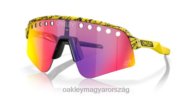 Oakley 2023-as tour de france sutro lite sweep 6PVBJ1018 szemüveg prizm road lencsék, tdf fröccs keret