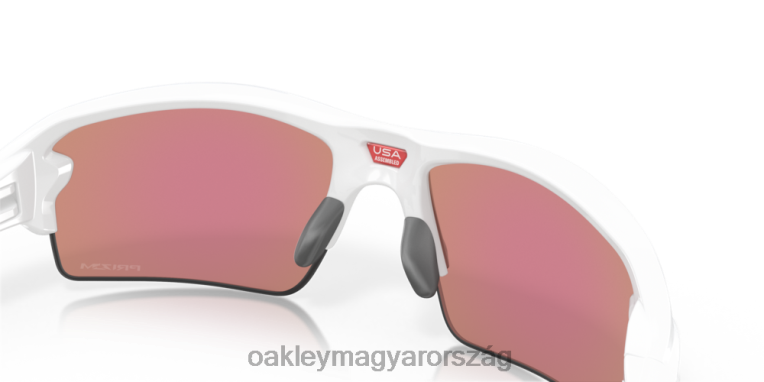 Oakley flak 2.0 (alacsony híd illeszkedés) 6PVBJ864 szemüveg prizm golflencsék, polírozott fehér keret