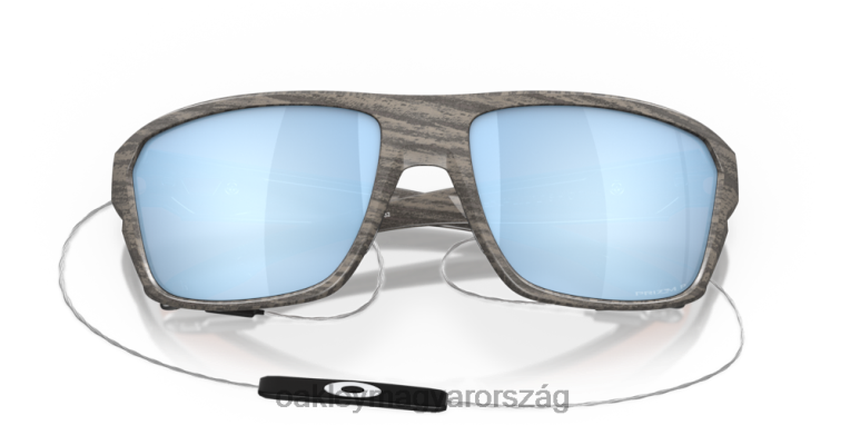 Oakley hasított lövés faanyag kollekció 6PVBJ300 szemüveg prizm mélyvíz polarizált lencsék, fa erezetű keret