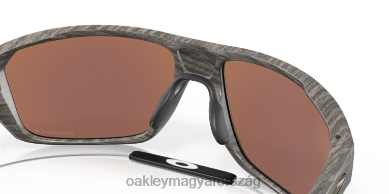 Oakley hasított lövés faanyag kollekció 6PVBJ300 szemüveg prizm mélyvíz polarizált lencsék, fa erezetű keret
