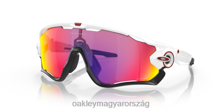 Oakley állkapocstörő 6PVBJ399 szemüveg prizm road lencsék, polírozott fehér kerettel