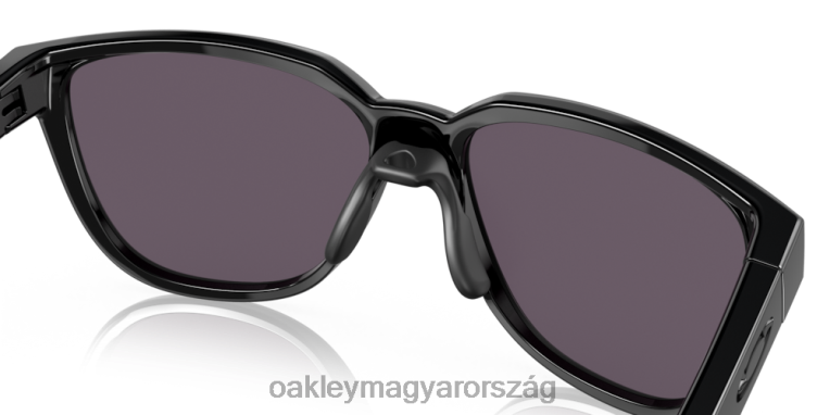 Oakley működtető (alacsony híd illeszkedés) 6PVBJ837 szemüveg prizm szürke lencsék, polírozott fekete keret