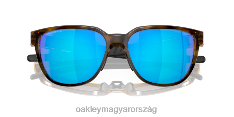 Oakley működtető (alacsony híd illeszkedés) 6PVBJ840 szemüveg prizm zafír polarizált lencsék, barna teknős váz