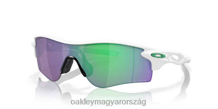 Oakley radarzár út (alacsony híd illeszkedés) 6PVBJ707 szemüveg prizm jade lencsék, polírozott fehér keret