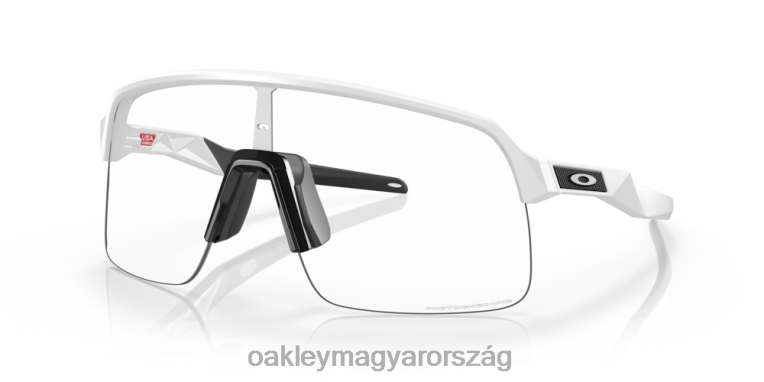 Oakley sutro lite (alacsony hídra illeszkedő) 6PVBJ454 szemüveg átlátszó vagy fekete irídium fotokróm lencsék, matt fehér keret