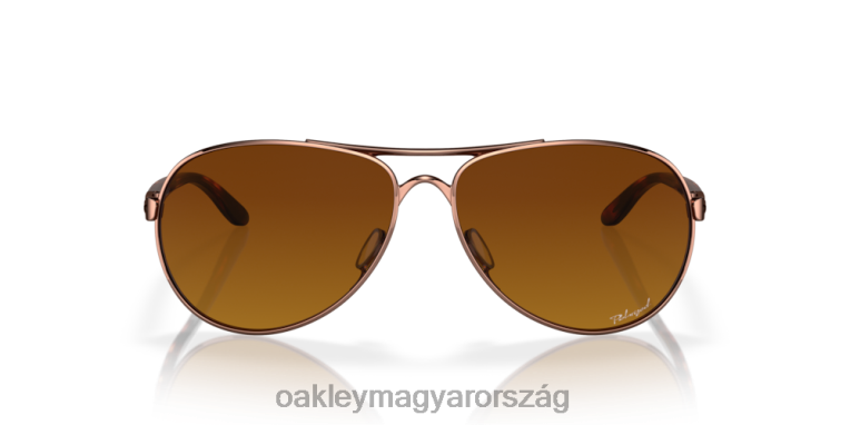 Oakley Visszacsatolás 6PVBJ479 szemüveg barna gradiens polarizált lencsék, rózsaszín arany kerettel