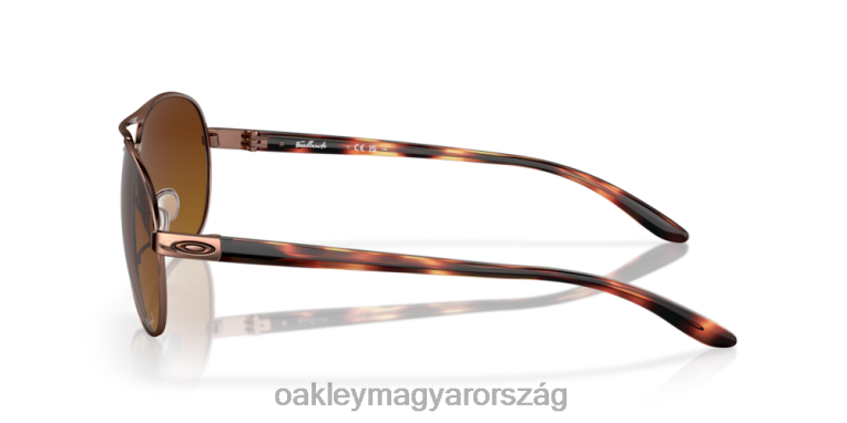 Oakley Visszacsatolás 6PVBJ479 szemüveg barna gradiens polarizált lencsék, rózsaszín arany kerettel