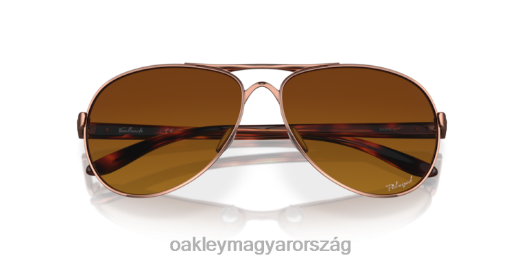 Oakley Visszacsatolás 6PVBJ479 szemüveg barna gradiens polarizált lencsék, rózsaszín arany kerettel