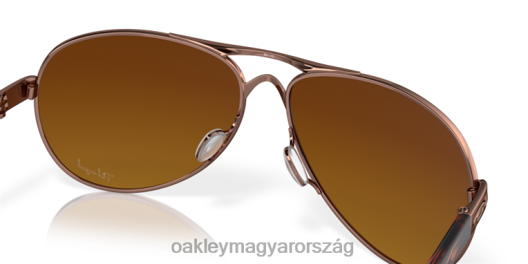 Oakley Visszacsatolás 6PVBJ479 szemüveg barna gradiens polarizált lencsék, rózsaszín arany kerettel