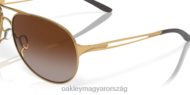 Oakley ellentmondás 6PVBJ509 szemüveg sötétbarna színátmenetes lencsék, csiszolt arany kerettel